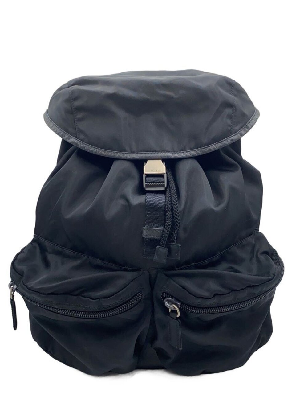 Prada Vela Tessuto Backpack Black